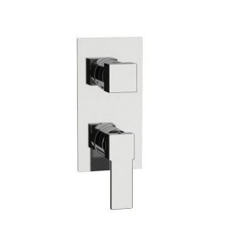 MISCELATORE MONOCOMANDO INCASSO DOCCIA C/DEVIATORE 3 VIE LINEA POLAR Cromo
