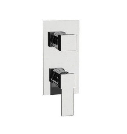 MISCELATORE MONOCOMANDO INCASSO DOCCIA C/DEVIATORE 3 VIE LINEA POLAR Cromo