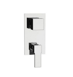 MISCELATORE MONOCOMANDO INCASSO DOCCIA C/DEVIATORE 4 VIE LINEA POLAR Cromo