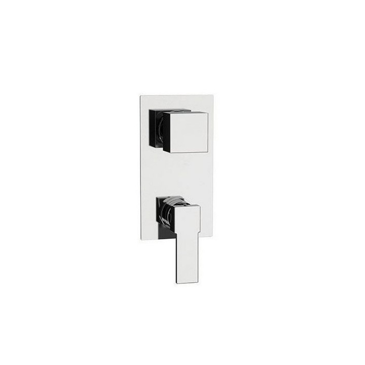MISCELATORE MONOCOMANDO INCASSO DOCCIA C/DEVIATORE 4 VIE LINEA POLAR Cromo