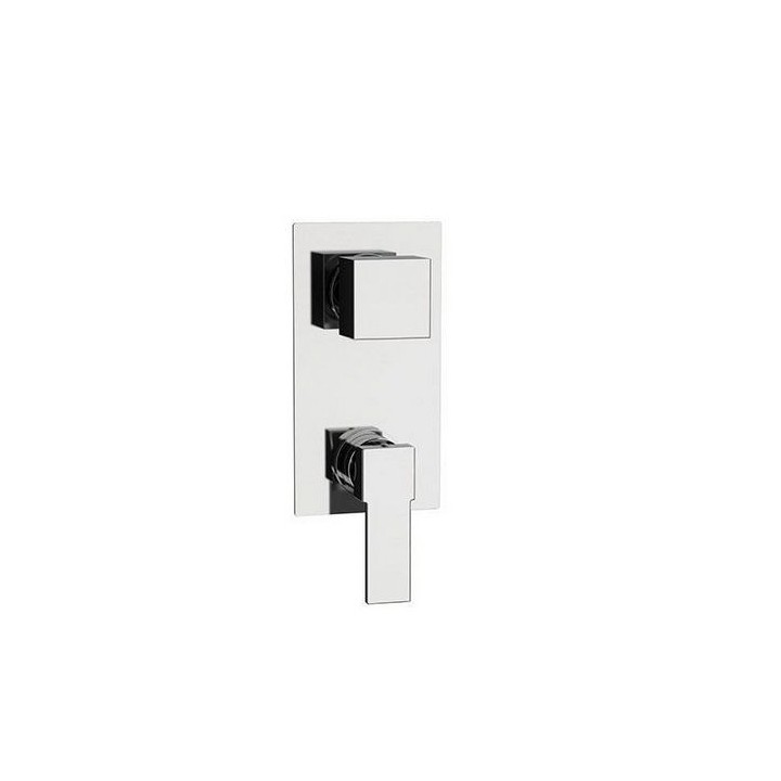 MISCELATORE MONOCOMANDO INCASSO DOCCIA C/DEVIATORE 5 VIE LINEA POLAR Cromo