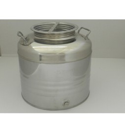 FUSTO OLIO ACCIAIO INOX 441 30 L AGGRAFFATO