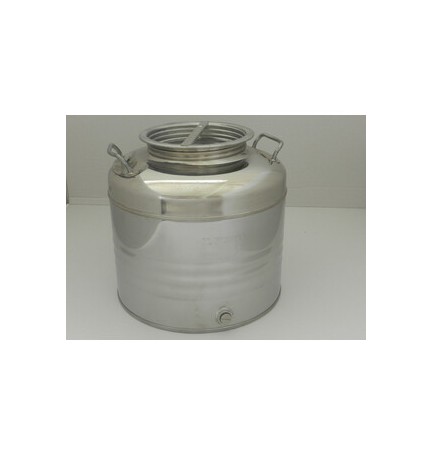 FUSTO OLIO ACCIAIO INOX 441 30 L AGGRAFFATO