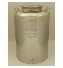 FUSTO OLIO ACCIAIO INOX 441 50 L AGGRAFFATO