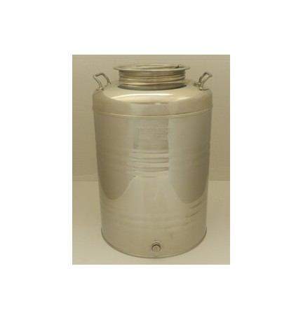FUSTO OLIO ACCIAIO INOX 441 50 L AGGRAFFATO