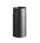TUBO PORCELLANATO D 15 X H 25CM NERO OPACO TOP