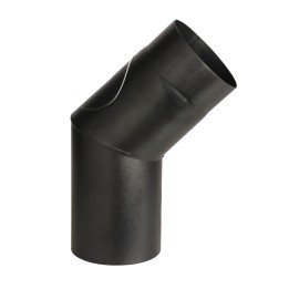 CURVA PORCELLANATA 45 C/ISPEZ D 12CM NERO OPACO TOP