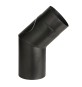 CURVA PORCELLANATA 45 C/ISPEZ D 12CM NERO OPACO TOP