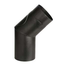 CURVA PORCELLANATA 45 C/ISPEZ D 15CM NERO OPACO TOP