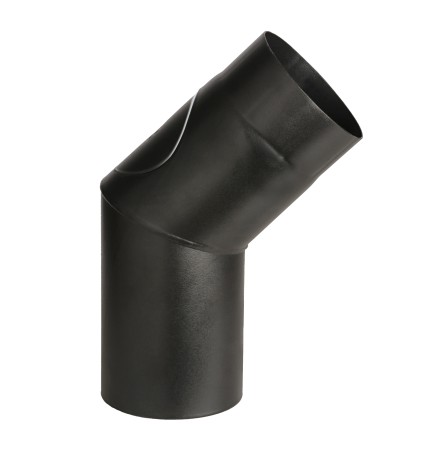 CURVA PORCELLANATA 45 C/ISPEZ D 15CM NERO OPACO TOP