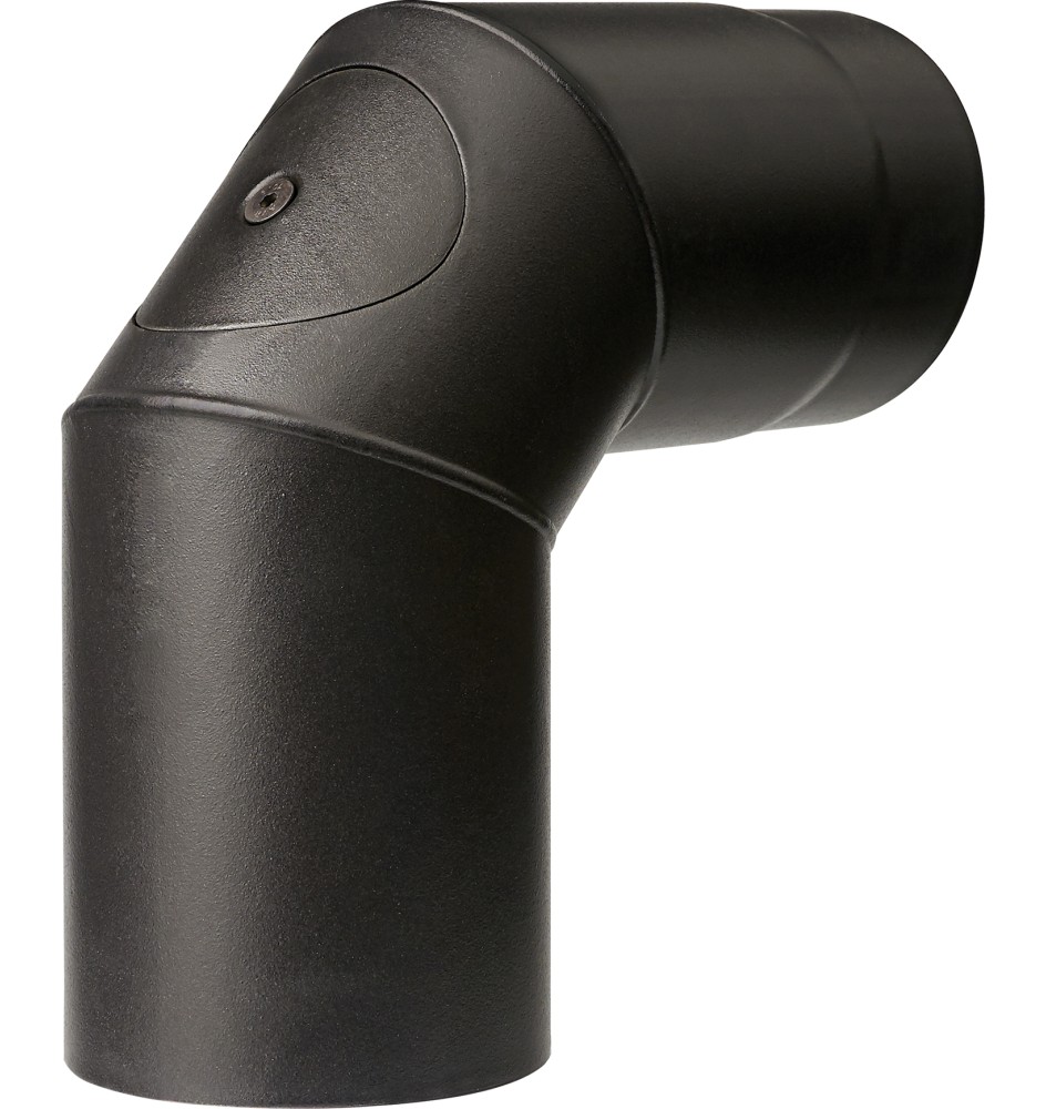 CURVA PORCELLANATA 90 C/ISPEZ D 12CM NERO OPACO TOP