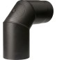 CURVA PORCELLANATA 90 C/ISPEZ D 12CM NERO OPACO TOP