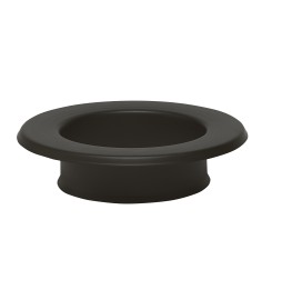 ROSONE P/STUFA A MURO D 15CM NERO