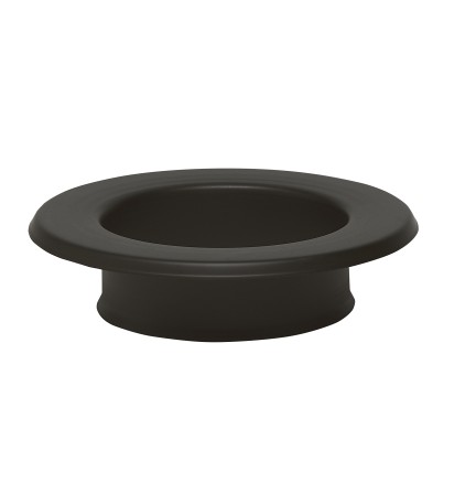 ROSONE P/STUFA A MURO D 15CM NERO