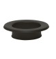 ROSONE P/STUFA A MURO D 12CM NERO