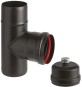 RACCORDO A T PORC PELLET C/SCAR E TAPPO D 8CM AETERNUM