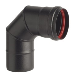 CURVA PORCELLANATA 90 PELLET D 10CM NERO OP AETERNUM