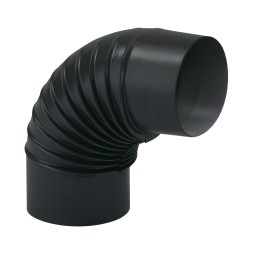 CURVA PORCELLANATA PIEGHETTATA 90 D 10CM NERO OP CLASSIC