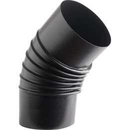 CURVA PORCELLANATA PIEGHETTATA 45 D 12CM NERO OP CLASSIC