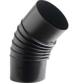 CURVA PORCELLANATA PIEGHETTATA 45 D 13CM NERO OP CLASSIC