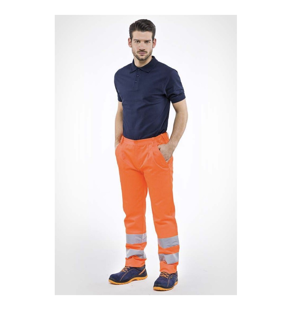 PANTALONE ALTA VISIBILIT ARANCIO TG. M