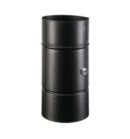 TUBO PORCELLANATO C/COMB C/TAPPO D 10XH19CM NERO CLASSIC