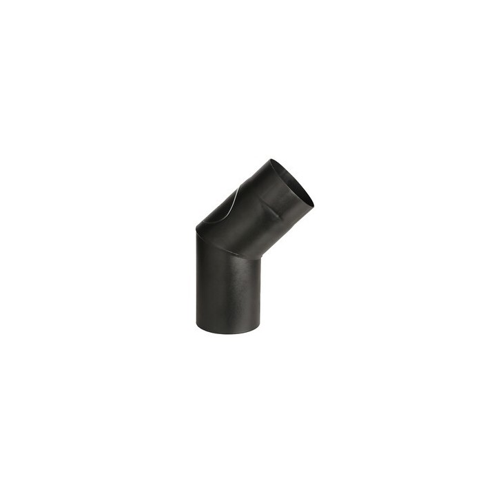 CURVA PORCELLANATA 45 C/ISPEZ D 15CM NERO OPACO TOP