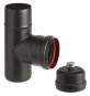 RACCORDO A T PORC PELLET C/SCAR E TAPPO D 10CM AETERNUM