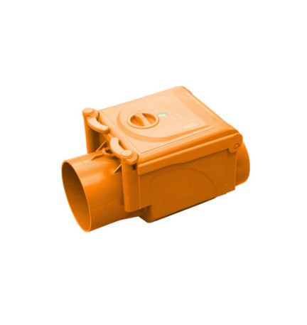 VALVOLA ANTIRIFLUSSO IN PVC ARANCIO Diam. 125