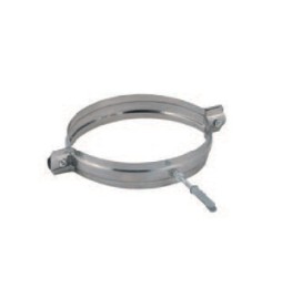 C COLLARE INOX C/TASSELLO P/TUBO D 12 CM