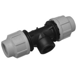 TEE A 90° C/DERIVAZIONE FEMMINA DIANFLEX RACCORDO PER POLIETILENE 1"1/2 x 50