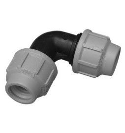 GOMITO A 90° DIANFLEX RACCORDO PER POLIETILENE Diam. 90 Blu
