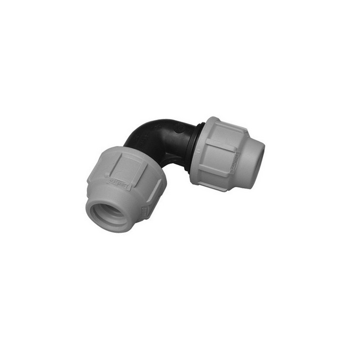 GOMITO A 90° DIANFLEX RACCORDO PER POLIETILENE Diam. 20 -F-BRICO