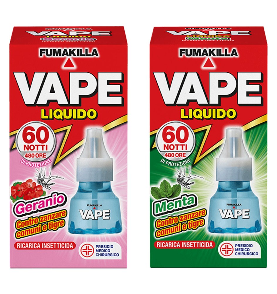 ANTIZANZARE LIQUIDO RICARICA 60 notti - Geranio/Menta