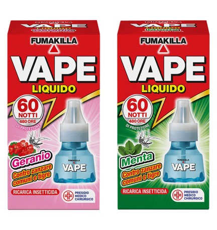 ANTIZANZARE LIQUIDO RICARICA 60 notti - Geranio/Menta