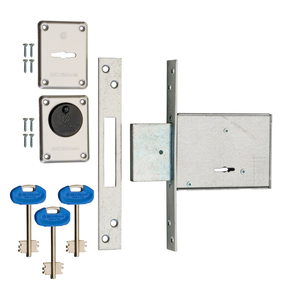 SERRATURA A DOPPIA MAPPA DA INFILARE PER FASCIA '2000' E 60 - 4 mandate / corsa 40 mm