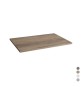 TOP IN LEGNO PER BASE MOD. UNIKA cm 100x46x1,8 Olmo Cemento