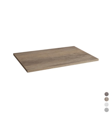 TOP IN LEGNO PER BASE MOD. UNIKA cm 100x46x1,8 Olmo Naturale