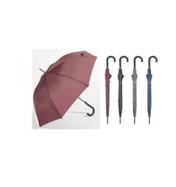 OMBRELLO AUTOMATICO LUNGO UNISEX RIGATO ASSORTITO