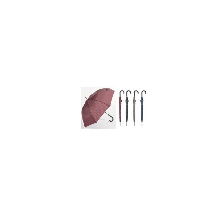 OMBRELLO AUTOMATICO LUNGO UNISEX RIGATO ASSORTITO