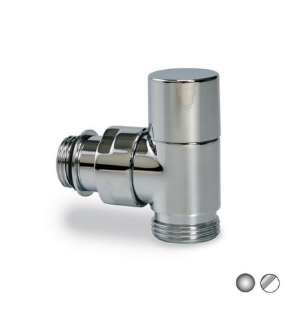 DETENTORE CROMATO ATTACCO TUBO RAME EUROCONO A SQUADRA 1/2 Bianca-Cromata