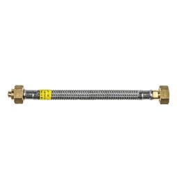 FLESSIBILE PER GAS TRECCIA INOX SICURGAS NG DN8 600 mm