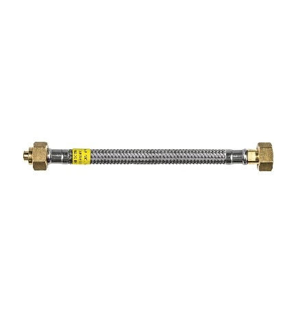FLESSIBILE PER GAS TRECCIA INOX SICURGAS NG DN8 600 mm