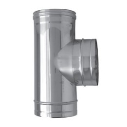 C RACCORDO A T INOX ATTACCO FEM/FEM/MAS D 8CM