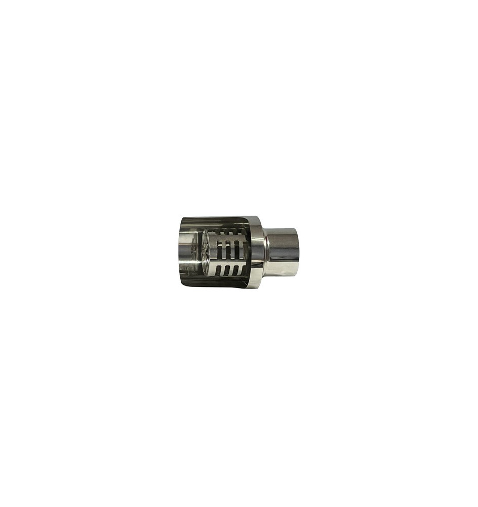 C TERMINALE INOX ORIZZONTALE D 10 CM