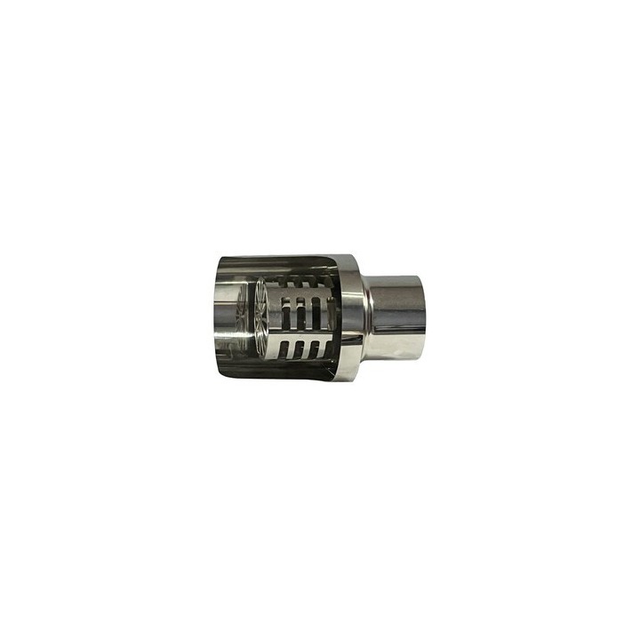 C TERMINALE INOX ORIZZONTALE D 10 CM