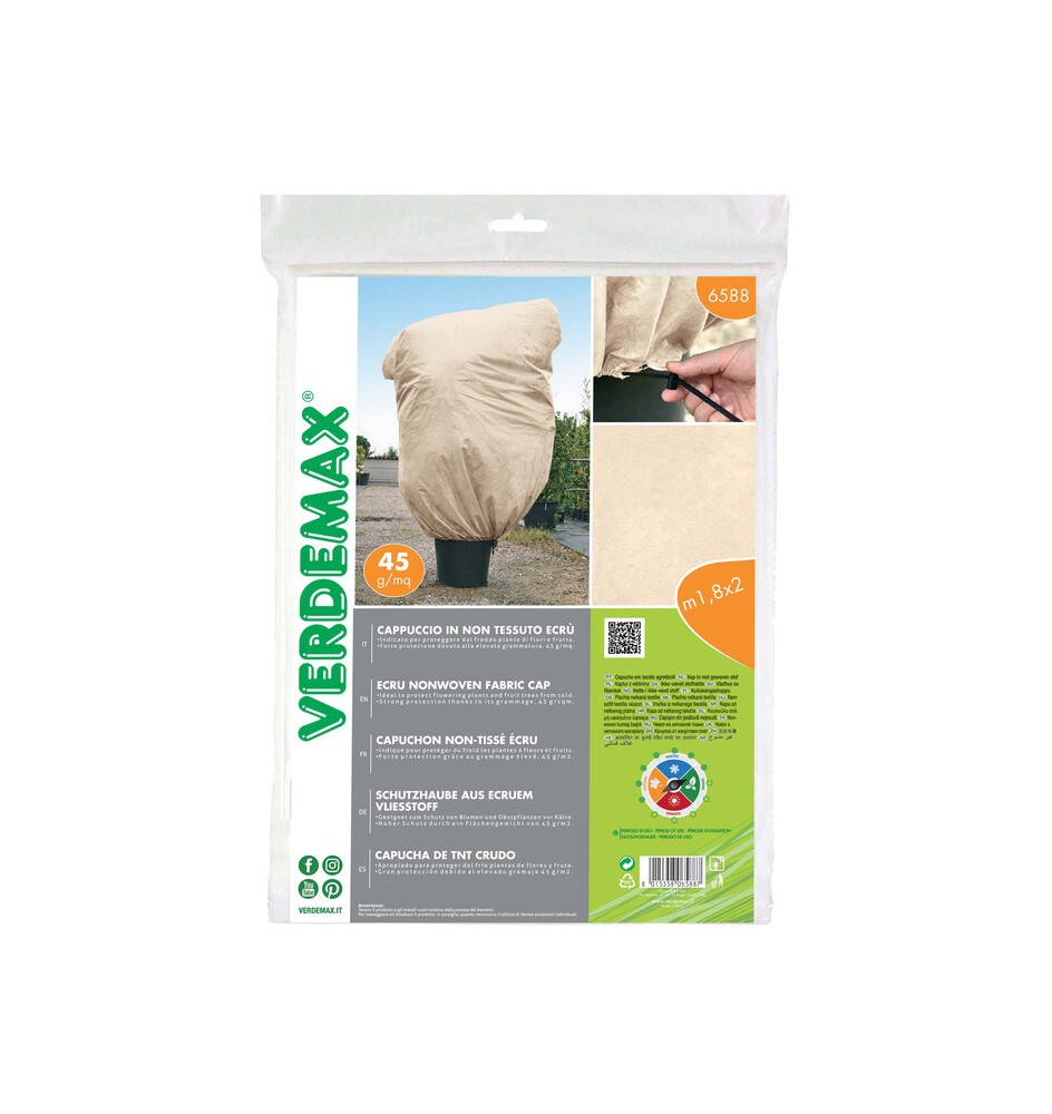 CAPPUCCIO ANTIGELO IN TNT 45G/M2 1,8X2,0 M ECRU