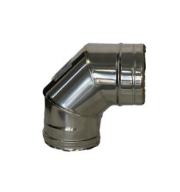 C CURVA INOX 90 D 8 CM