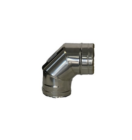 C CURVA INOX 90 D 8 CM