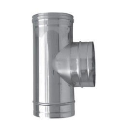 C RACCORDO A T INOX ATTACCO FFM D 10 CM
